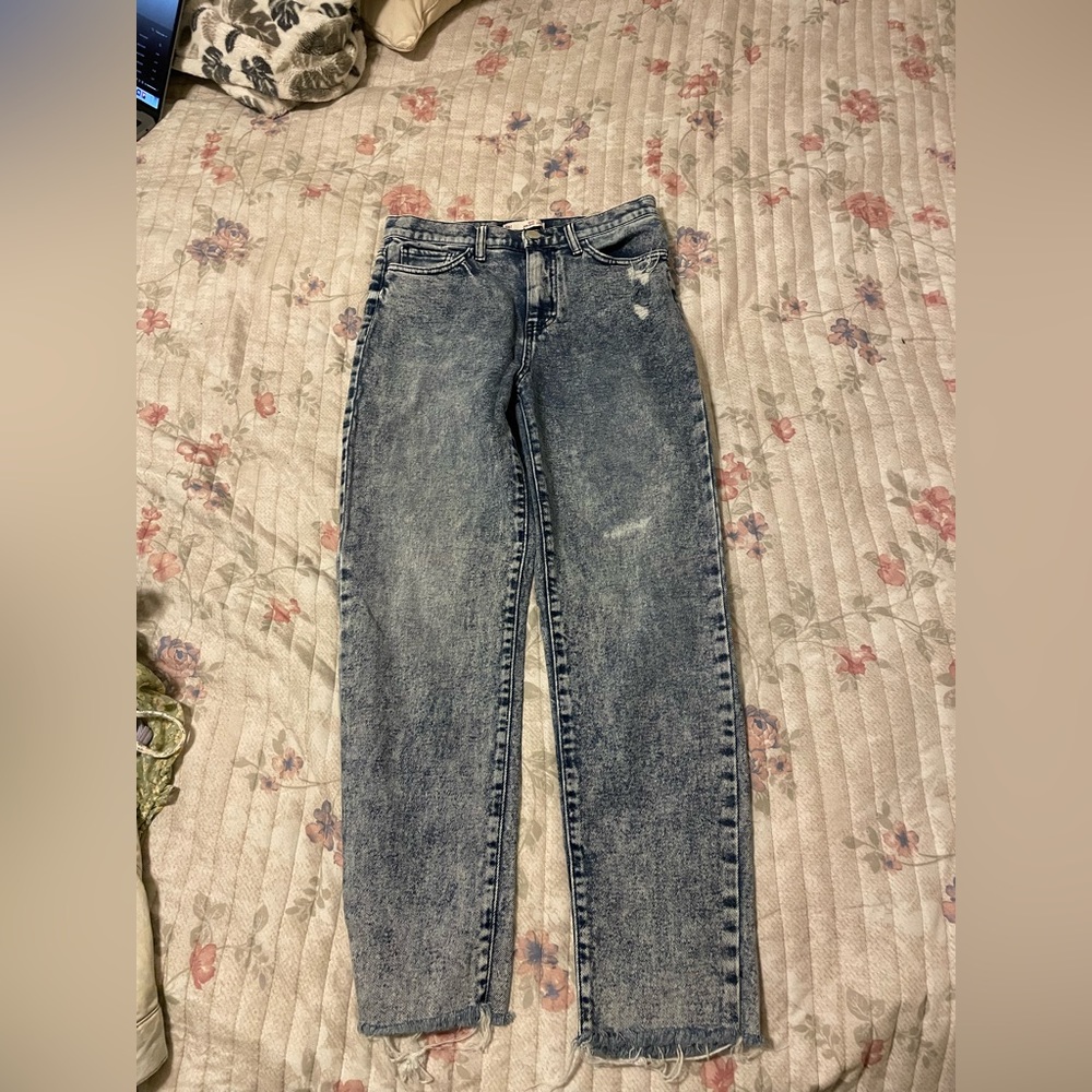 high rise mom jeans